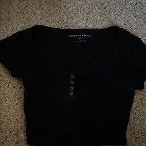 Aeropostale Black Bodysuit Top